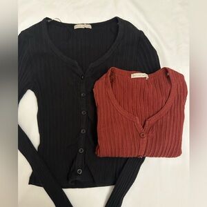 Bundle Black and Red Long Sleeve Size Small